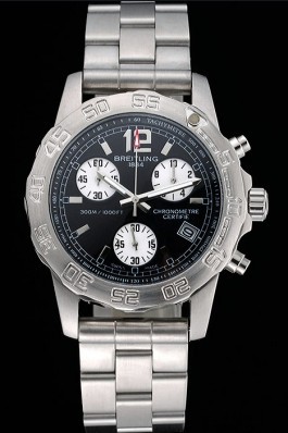 Breitling Colt Chronograph II Black Dial Stainless Steel Bracelet 622427 Breitling Chronomat