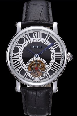 Cartier Rotonde Flying Tourbillon Black Dial 621955 Cartier Replica