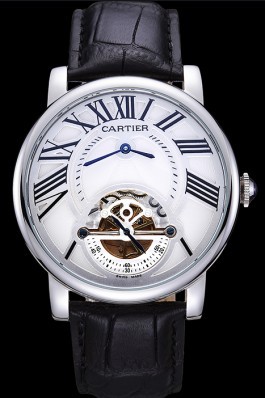 Cartier Rotonde Flying Tourbillon White Dial 621939 Cartier Replica