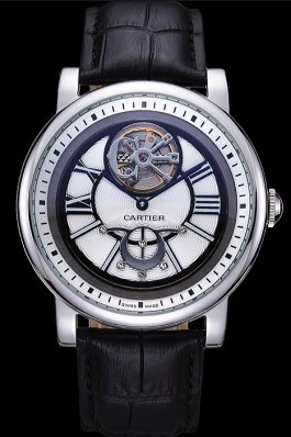 Cartier Rotonde Flying Tourbillon White Dial 621945 Cartier Replica