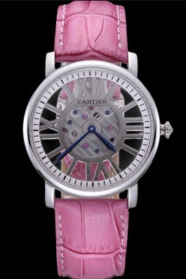 Cartier Rotonde Skeleton Flying Tourbillon Pink 621973 Cartier Replica