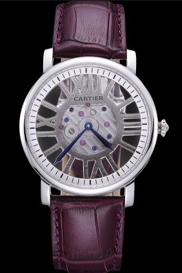 Cartier Rotonde Skeleton Flying Tourbillon Purple 621971 Cartier Replica