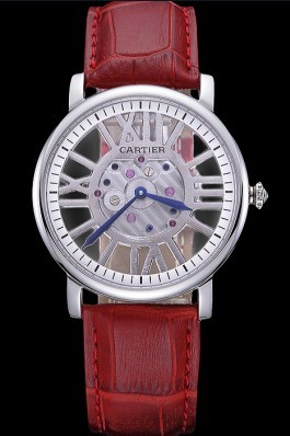 Cartier Rotonde Skeleton Flying Tourbillon Red 621967 Cartier Replica