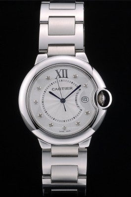 Cartier Ballon Bleu 38mm White Dial Stainless Steel Case And Bracelet Cartier Replica