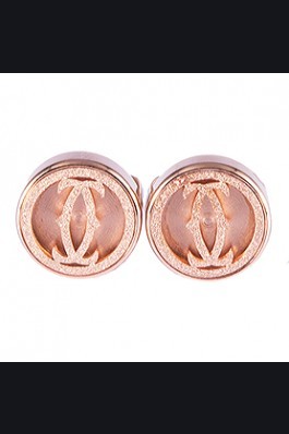 Cartier Replica Logo Cutwork Rose-Gold Plated Cufflinks For The Perfect Gentleman
