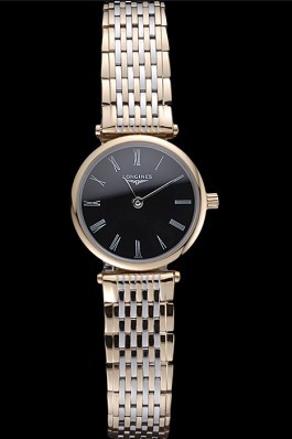 Longines La Grande Classique Two Tone Band Black Dial Femme 622098 Replica Longines Classic