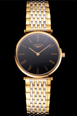 Longines La Grande Classique Two Tone Band Black Dial Homme 622097 Replica Longines Classic