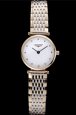 Longines La Grande Classique Two Tone Band White Dial Diamond Markers Femme 622102 Replica Longines Classic