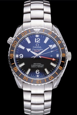 Omega Seamaster Black Dial Stainless Steel Bracelet 622037 Omega Replica Seamaster
