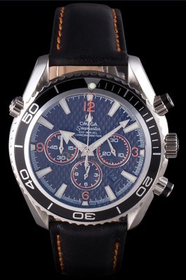 Omega Seamaster Planet Ocean Co-axial Black Case Black Dial 98101 Omega Replica Seamaster