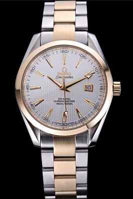 Omega Seamaster White Dial Two Tone 622167 Omega Replica Seamaster