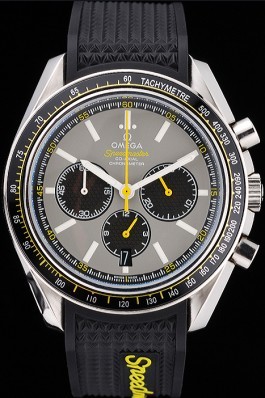 Omega Speedmaster Racing Chronograph Grey Dial Rubber Bracelet 622540 Omega Speedmaster Replica