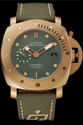 Panerai Luminor Submersible 1950 3 Days Green Dial Green Bracelet 1454014 Panerai Luminor Replica