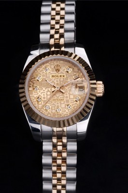 Stainless Steel Band Top Quality Gold Datejust Luxury Watch 26 5164 Replica Rolex Datejust