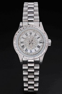 Stainless Steel Band Top Quality Rolex Datejust Luxury Watch 5242 Replica Rolex Datejust