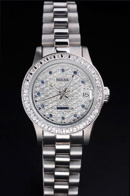 Stainless Steel Band Top Quality Rolex Luxury Silver Watch 5243 Replica Rolex Datejust