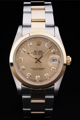 Stainless Steel Band Top Quality Rolex Luxury Two Toned Watch 5254 Replica Rolex Datejust