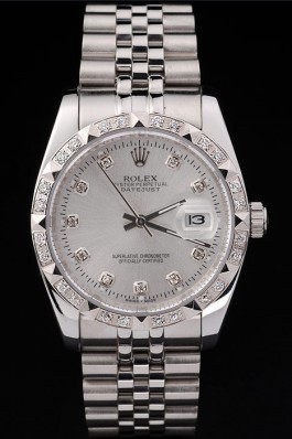 Stainless Steel Band Top Quality Silver Datejust Swiss Mechanism Luxury Watch 5345 Replica Rolex Datejust
