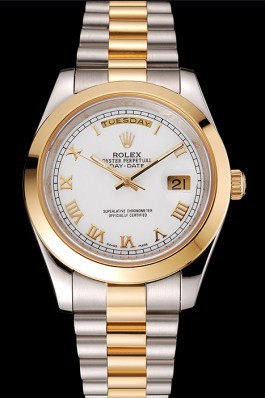 Gold Stainless Steel Band Top Quality Rolex Gold Luxury Watch 195 5118 Rolex Replica Aaa