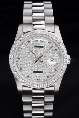 Stainless Steel Band Top Quality Rolex Silver Luxury Watch 5211 Rolex Replica Aaa
