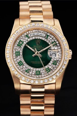 Gold Stainless Steel Band Top Quality Gold Day-Date Luxury Watch 5212 Rolex Replica Aaa