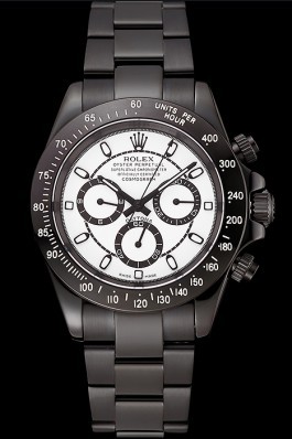 Rolex Daytona Midnight White Dial Black Staineless Steel Bracelet 1454021 Rolex Daytona Replica