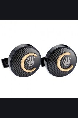 Rolex Emblem Black And Gold Cufflinks 700769 For The Perfect Gentleman