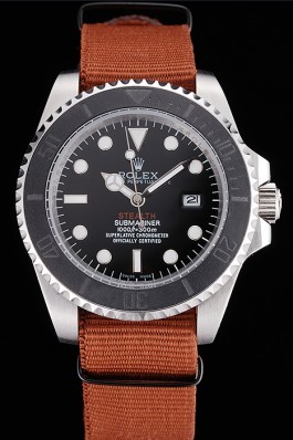 Rolex Submariner STEALTH MK III Brown Fabric Band rl425 621387 Rolex Submariner Replica