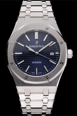 Swiss Audemars Piguet Royal Oak Blue Dial Stainless Steel Case And Bracelet Piguet Replica