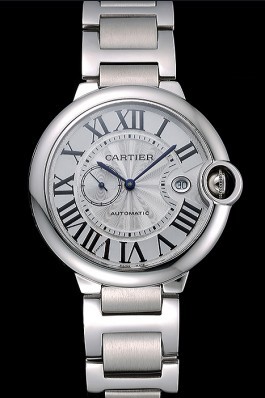 Swiss Cartier Ballon Bleu White Dial Stainless Steel Case Steel Bracelet 622672 Cartier Replica