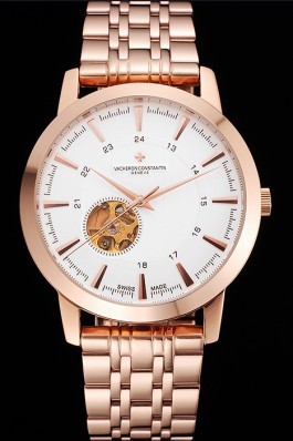 Vacheron Constantin Tourbillon White Dial Rose Gold Case And Bracelet Replica Vacheron Constantin