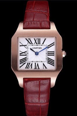 Cartier Santos 100 Polished Rose Gold Bezel 621919 Cartier Replica
